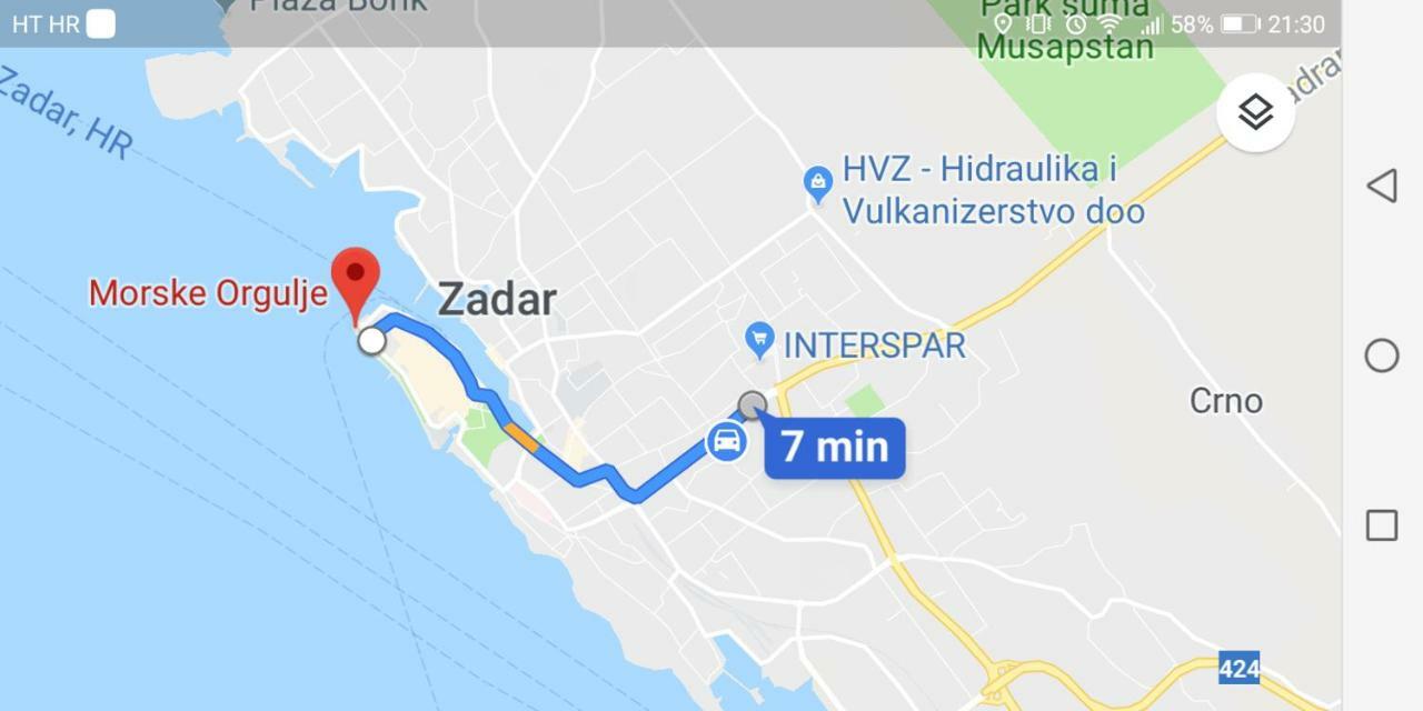 Neluna Apartman Zára Kültér fotó